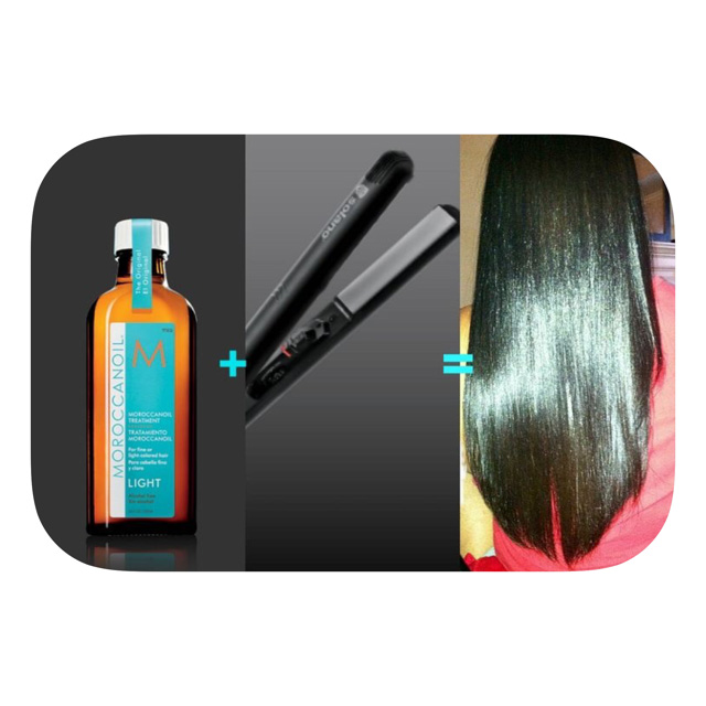 L'Huile Moroccanoil après le brushing