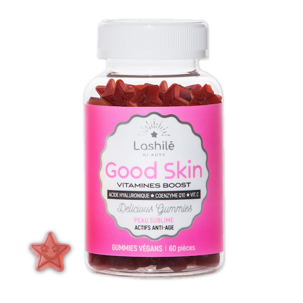 Gummies Vegan Good Skin Vitamines Boost Lashilé x60